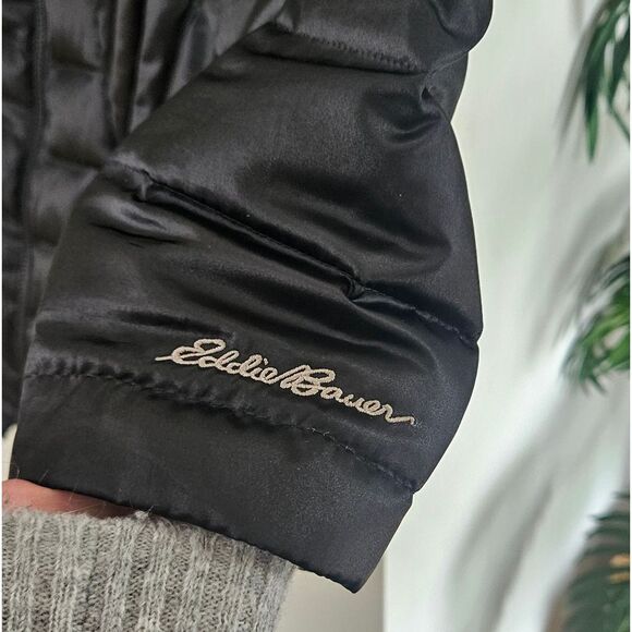 Eddie Bauer Down Women's Black Puffer Coat - Picture 5 of 7